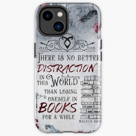 Protective iPhone Case No Better Distraction Urban Fantasy Shadowhunter Rune Legend Cover IP16 Magnetic MagSafe Compatible