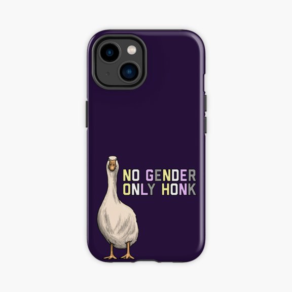 Protective iPhone Case No Gender Only Honk Goose Quote Phone Case IP16 Magnetic MagSafe Compatible