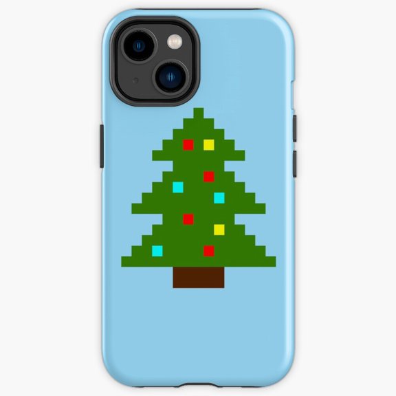 Protective iPhone Case O Winter Tree Pixel Art 2 Retro 8-Bit Arcade Cover IP13/14 Magnetic MagSafe Compatible