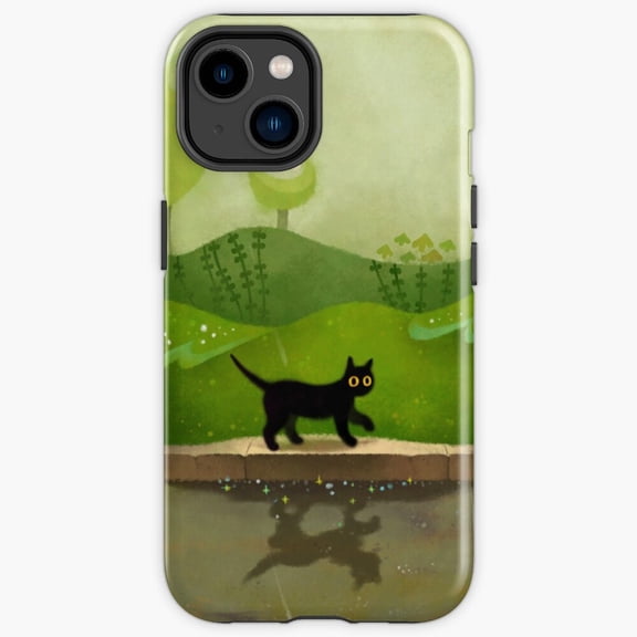 Protective iPhone Case On A Rainy Day Cozy Window Storm Raindrop Feline Scenery Cover IP13 Pro Magnetic MagSafe Compatible