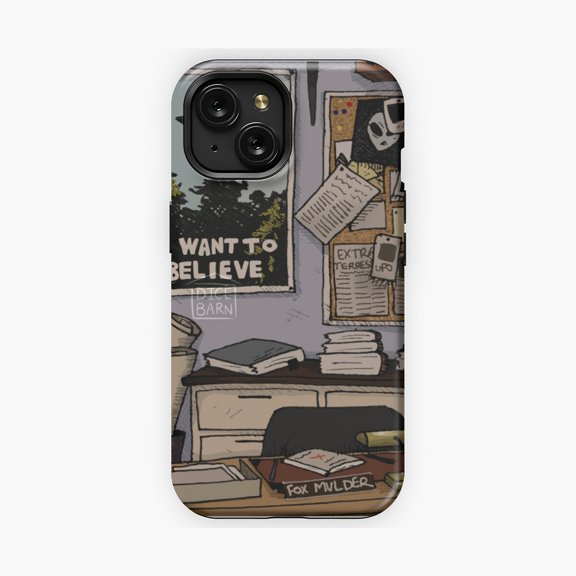 Protective iPhone Case Paranormal Office Inspired Graphic Phone Case IP16 Magnetic MagSafe Compatible