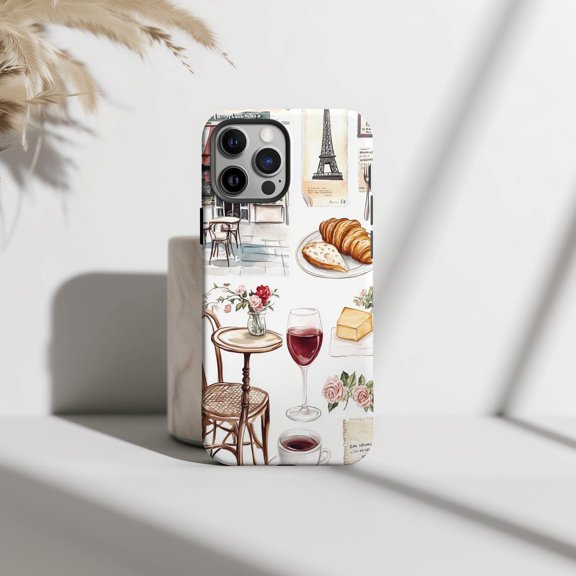 Protective iPhone Case Paris Summer Collage La Dolce Vita Spring Graphic Cover IP13/14 Magnetic MagSafe Compatible