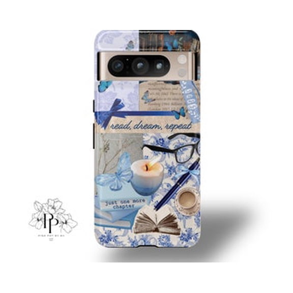 Protective iPhone Case Pastel Toile Collage Phone Case Light Academia Inspired Cover IP15 Magnetic MagSafe Compatible