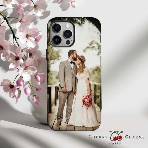 Protective iPhone Case Photo Cell Phone Case Pet Family Couple Loved One Picture Cover IP13/14 Magnetic MagSafe Compatible