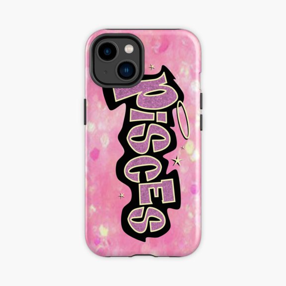 Protective iPhone Case Pisces Fashion Doll Glitter Style Phone Case IP15 Magnetic MagSafe Compatible