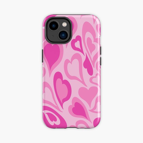 Protective iPhone Case Preppy Heart School Supply Collage Phone Case IP13/14 Magnetic MagSafe Compatible