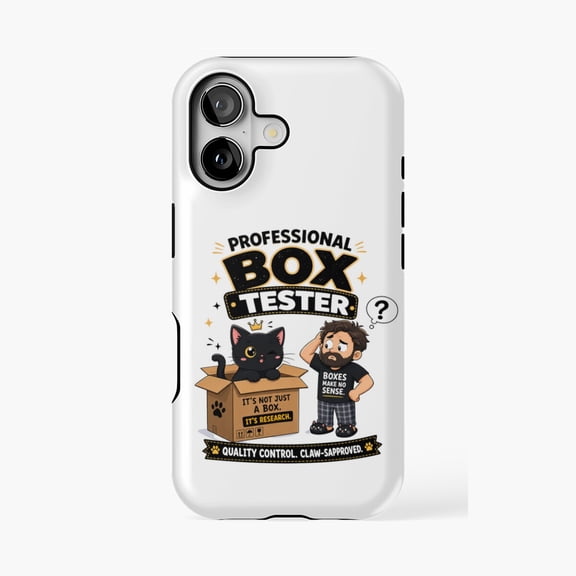 Protective iPhone Case Professional Box Tester Cat Design Phone Case IP 17 Magnetic MagSafe Compatible