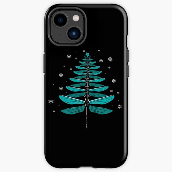 Protective iPhone Case Puffy Winter Tree Whimsical Abstract Cloud Shape Cover IP16 Magnetic MagSafe Compatible
