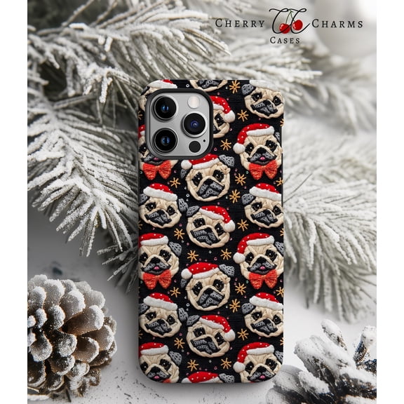 Protective iPhone Case Pug Cell Phone Case Dog Lover Aesthetic Phone Cover Cover IP16 Magnetic MagSafe Compatible