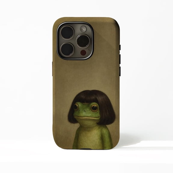 Protective iPhone Case Quirky Cartoon Frog Cover Case Cover IP13/14 Magnetic MagSafe Compatible