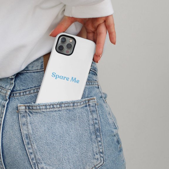 Protective iPhone Case Quirky Text Collage Phone Case Trending Statement Design IP13 Pro Magnetic MagSafe Compatible