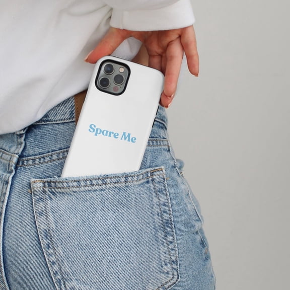 Protective iPhone Case Quirky Text Collage Phone Case Trending Statement Design IP16 Magnetic MagSafe Compatible