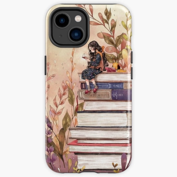 Protective iPhone Case Reading Exciting Stories Cozy Library Book Lover Slogan Phone Case IP16 Magnetic MagSafe Compatible