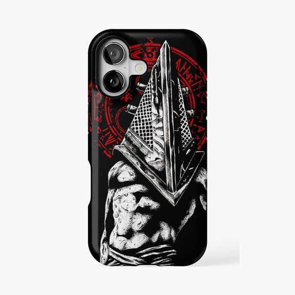 Protective iPhone Case Red Pyramid Thing Halo Design Inspired Phone Case IP13/14 Magnetic MagSafe Compatible