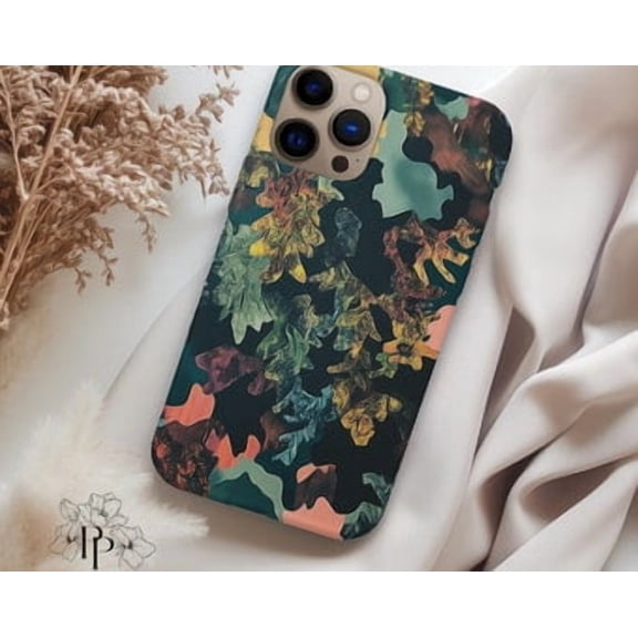 Protective iPhone Case Retro Hunting Camo Phone Case Old School Camouflage Pattern Cover IP 17Pro Magnetic MagSafe Compatible