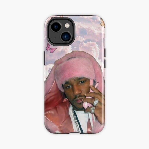 Protective iPhone Case Retro Rapper Portrait Inspired Phone Case IP13/14 Magnetic MagSafe Compatible