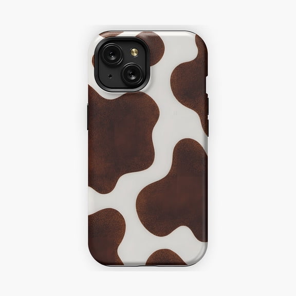 Protective iPhone Case Rustic Cow Print Rodeo Country Style Pattern Phone Case Western Aesthetic Fur Shell IP16 Magnetic MagSafe Compatible