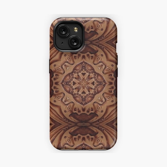 Protective iPhone Case Rustic Cowboy Fashion Tribal Western Country Pattern Phone Case Southwestern Boho Shield IP16 Magnetic MagSafe Compatible