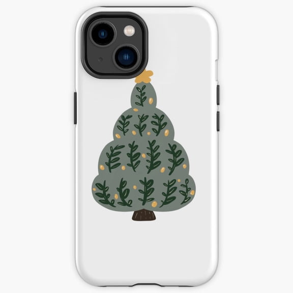 Protective iPhone Case S Tree Minimalist Alphabet Monogram Initial Cover IP15 Magnetic MagSafe Compatible