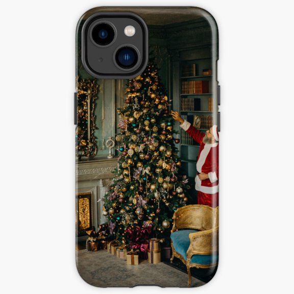 Protective iPhone Case Santa At The Winter Tree Tough Mobile Shield IP 17ProMax Magnetic MagSafe Compatible