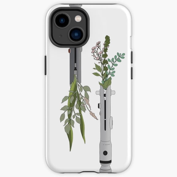Protective iPhone Case Scifi Star Flower Blade Laser Sword Saber Heavy Duty Shockproof Hard Shell IP13/14 Magnetic MagSafe Compatible