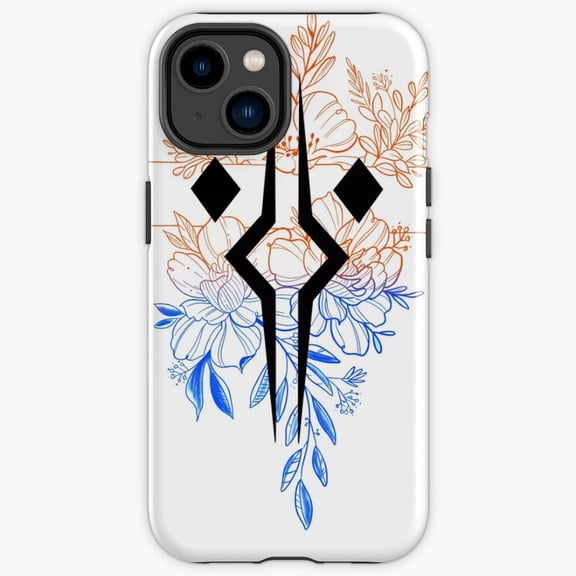 Protective iPhone Case Scifi Star Flower Blade Laser Sword Saber Heavy Duty Shockproof Hard Shell Variant IP13/14 Magnetic MagSafe Compatible