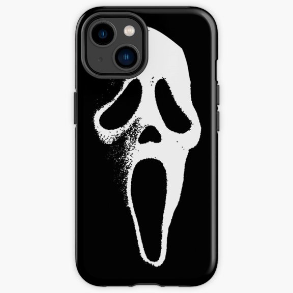 Protective iPhone Case Scream Mask Horror Slasher Scary Ghost Face Cover IP13/14 Magnetic MagSafe Compatible