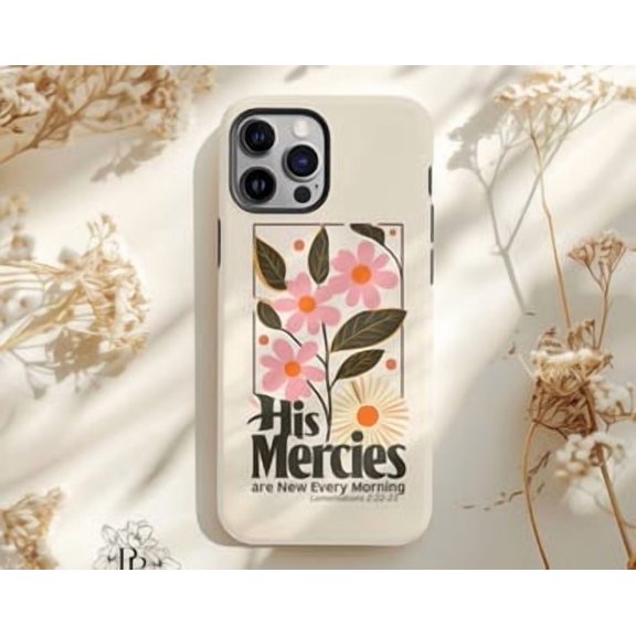 Protective iPhone Case Seventies Groovy Floral Phone Case Retro Indie Aesthetic Cover IP13/14 Magnetic MagSafe Compatible