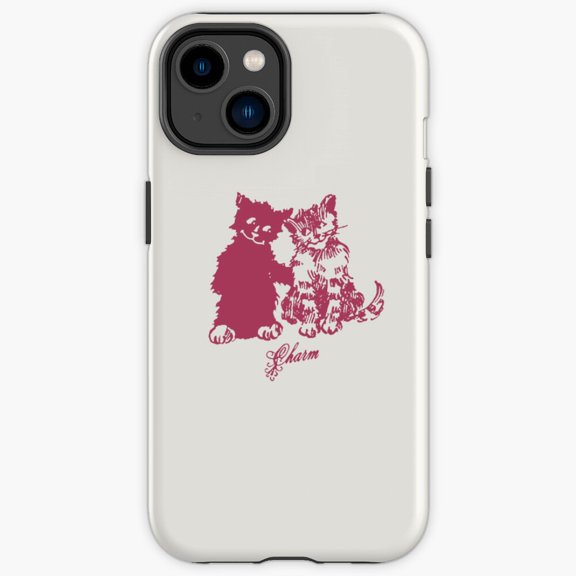 Protective iPhone Case Singer Songwriter Portrait Indie Music Aesthetic Graphic Cover IP16 Magnetic MagSafe Compatible