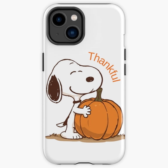 Protective iPhone Case Snoop Beagle Pumpkin Thankful Thanksgiving Cover IP16 Magnetic MagSafe Compatible