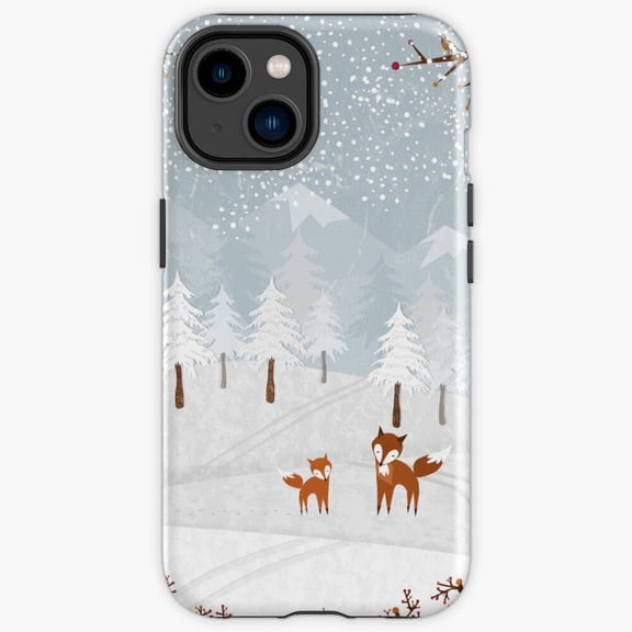 Protective iPhone Case Snowstorm Frozen Blizzard Ice Crystals Winter Weather Photo Phone Case IP16 Magnetic MagSafe Compatible