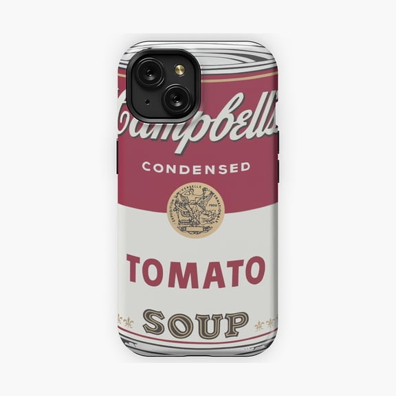Protective iPhone Case Soup Can Phone Case Retro Pop Art Style IP13/14 Magnetic MagSafe Compatible