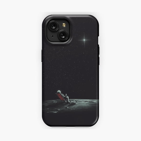 Protective iPhone Case Space Chill Cosmic Inspired Artwork Phone Case IP16 Magnetic MagSafe Compatible