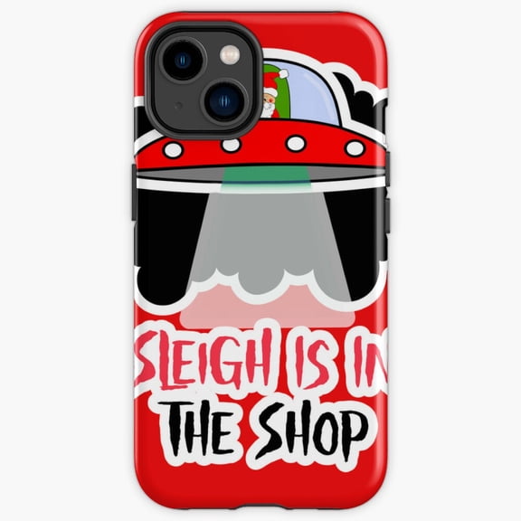 Protective iPhone Case Space Santa Rocket Flying Astronaut Universal Cosmic Cover IP16 Magnetic MagSafe Compatible