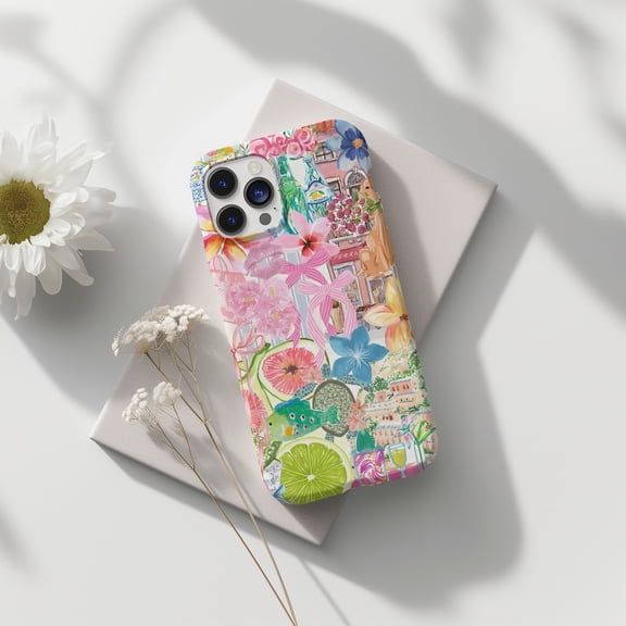 Protective iPhone Case Spring Coquette Collage Phone Case Spring Inspired Look IP15 Magnetic MagSafe Compatible
