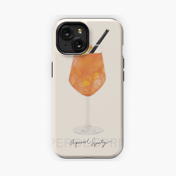 Protective iPhone Case Spritz Inspired Print Artwork Phone Case IP16 Magnetic MagSafe Compatible