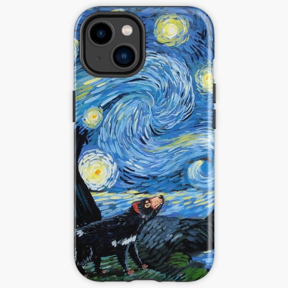Protective iPhone Case Starry Tasmanian Night Southern Cross Sky Landscape Heavy Duty Shockproof Hard Shell IP13/14 Magnetic MagSafe Compatible
