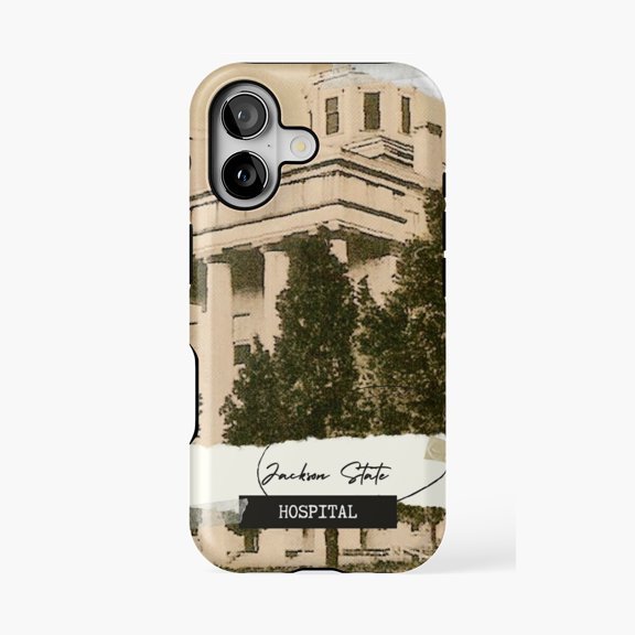 Protective iPhone Case State Hospital Vintage Medical Photography Phone Case IP13/14 Magnetic MagSafe Compatible