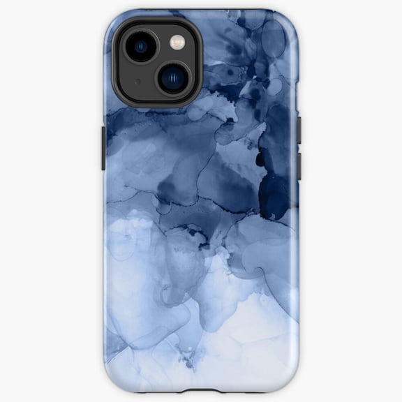 Protective iPhone Case Stormy Weather Dark Blizzard Mountain Crest Nature Scenery Shield IP13/14 Magnetic MagSafe Compatible