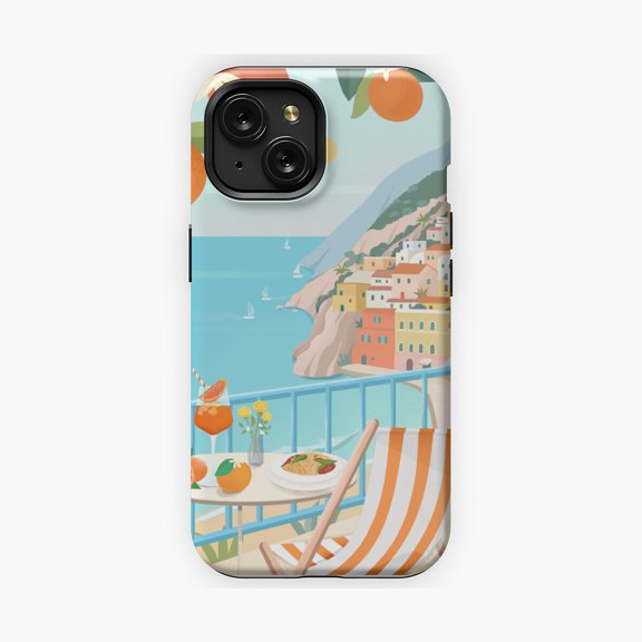 Protective iPhone Case Summer In Italy Coastal Travel Phone Case IP13/14 Magnetic MagSafe Compatible