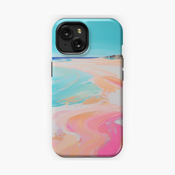 Protective iPhone Case Summer Loving Coastal Art Phone Case IP13/14 Magnetic MagSafe Compatible