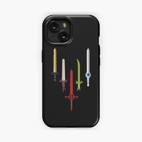 Protective iPhone Case Sword Power Adventure Theme Phone Case IP13/14 Magnetic MagSafe Compatible
