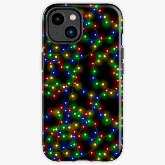 Protective iPhone Case Tangled Up Winter Lights Durable Smartphone Cover IP13/14 Magnetic MagSafe Compatible