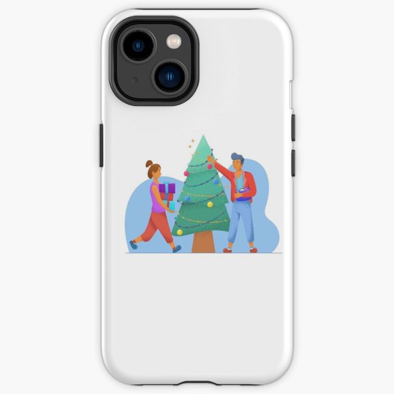 Protective iPhone Case Ten Enchanting Winter Wonderland Winter Tree Forest Art Impact Case IP13/14 Magnetic MagSafe Compatible
