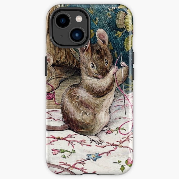 Protective iPhone Case The Mice Go To Work Whimsical Cartoon Animal Office Slogan Shield IP16 Magnetic MagSafe Compatible