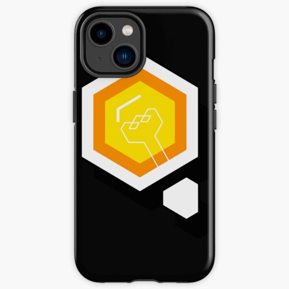 Protective iPhone Case The Sun Light Bulb Yellow Celestial Abstract Vector Graphic Phone Case IP13/14 Magnetic MagSafe Compatible