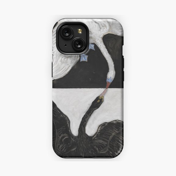 Protective iPhone Case The Swan Phone Case Fine Art Inspired Artwork IP13/14 Magnetic MagSafe Compatible