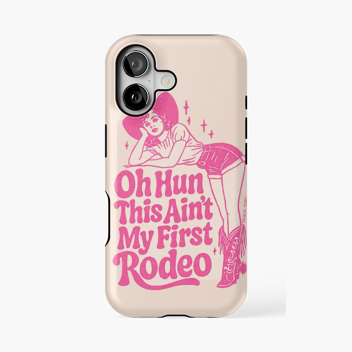 First Rodeo Signage Protective iPhone Case This Aint My First Rodeo Cowgirl Phone Case IP15 ...