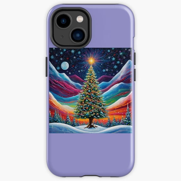 Protective iPhone Case Three Enchanting Winter Wonderland Winter Tree Fine Art Impact Case IP13/14 Magnetic MagSafe Compatible