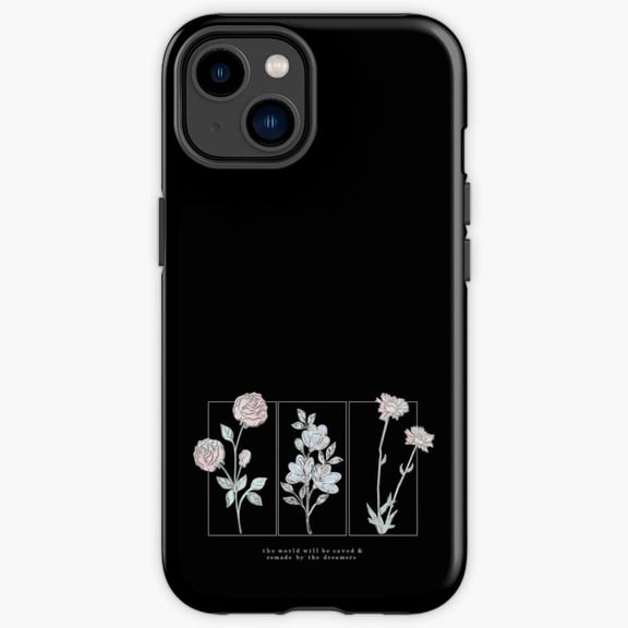 Protective iPhone Case Throne Of Glass Flower Aelin Quote Fantasy Novel Heavy Duty Shockproof Hard Shell Variant IP15 Magnetic MagSafe Compatible